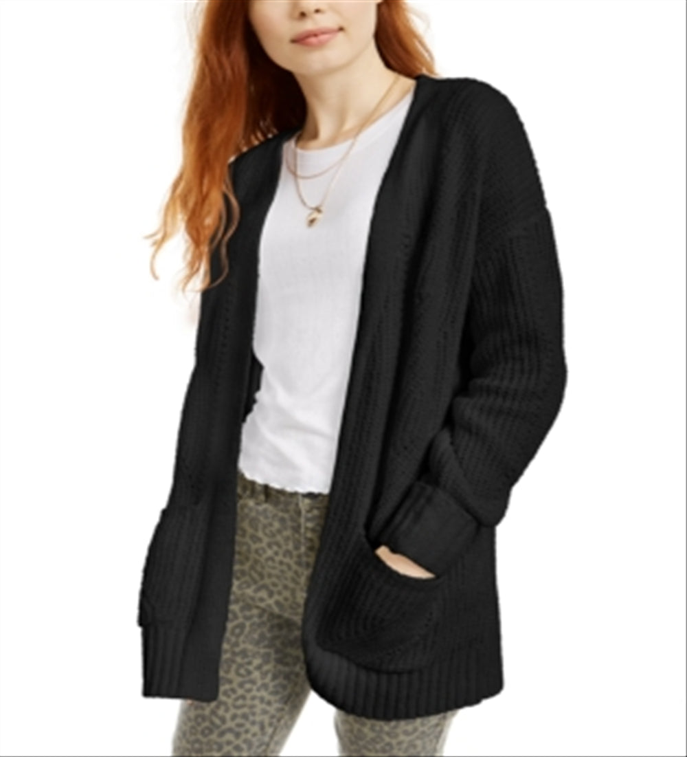 Cardigan Hippie Rose Junior Chenille Preto Tamanho XS