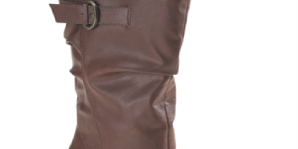 Botas de cano médio femininas Sachi de couro sintético Style &amp; Co, marrom, tamanho 10 M