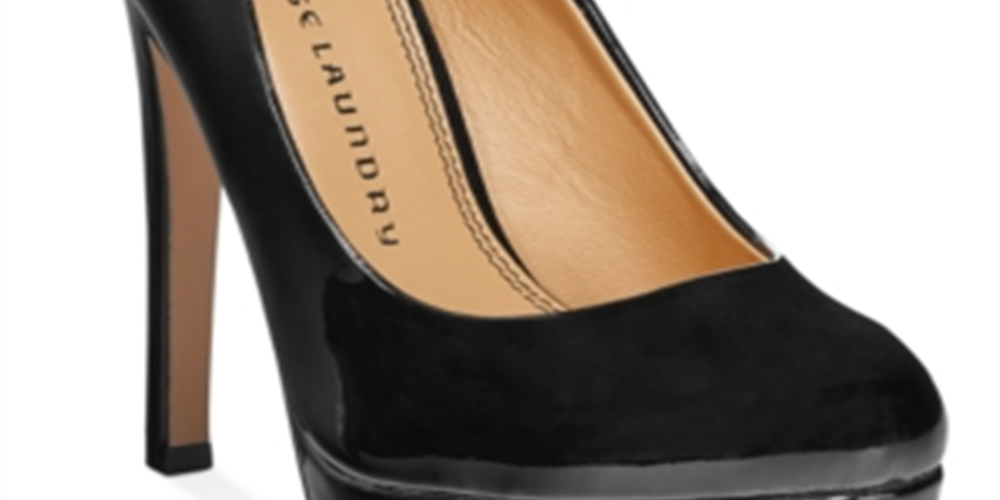 Sapatos plataforma Wonder femininos Chinese Laundry, pretos, tamanho 5,5 m