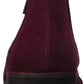 Botas femininas Kenneth Cole Reaction Prime com bico fechado e cano curto, cor vinho, tamanho 5,5 M