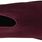 Botas femininas Kenneth Cole Reaction Prime com bico fechado e cano curto, cor vinho, tamanho 5,5 M