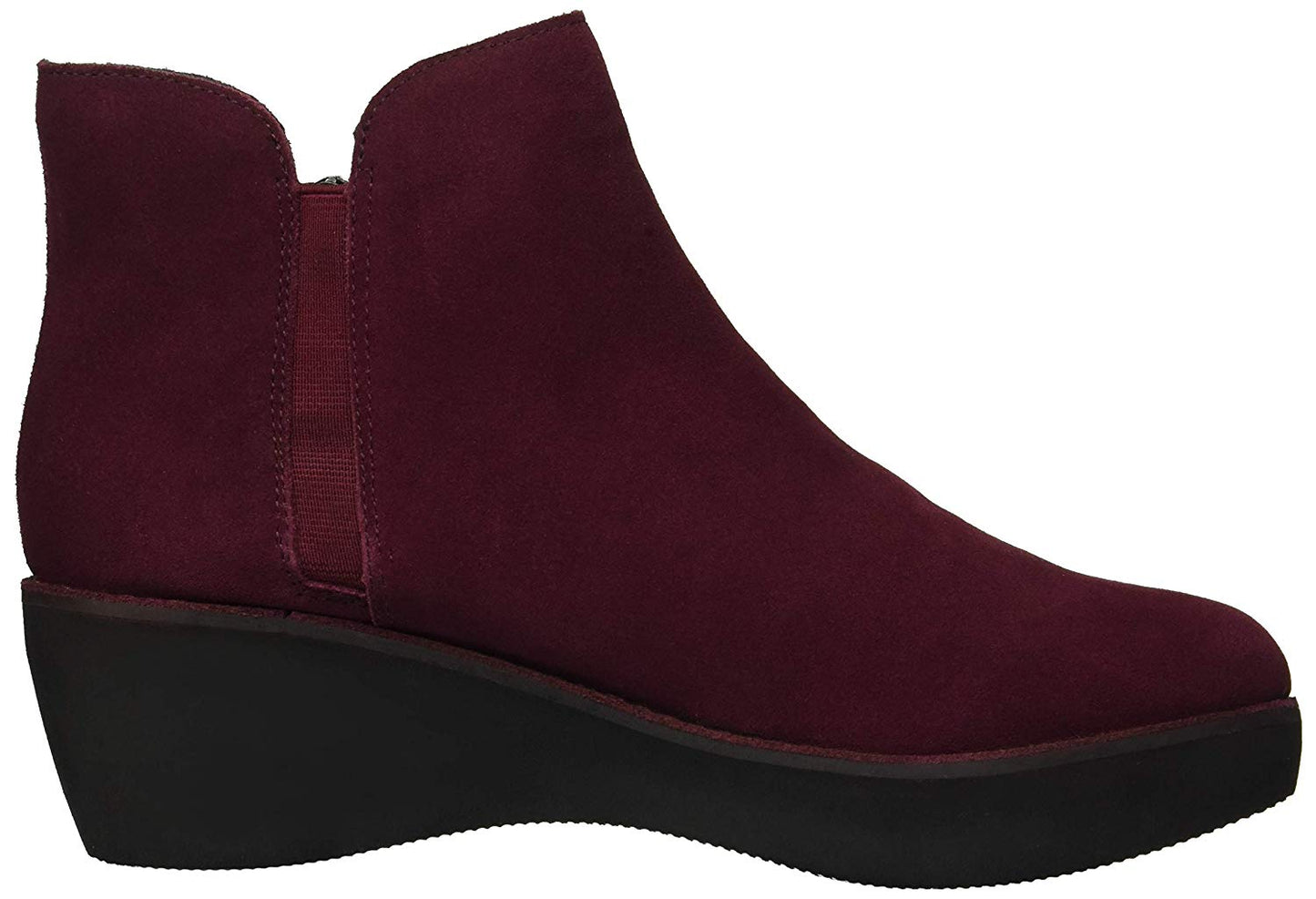 Botas femininas Kenneth Cole Reaction Prime com bico fechado e cano curto, cor vinho, tamanho 5,5 M
