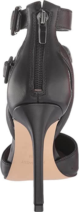 Sapato Tereza de couro feminino Nine West, preto, tamanho 8 M