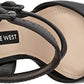 Sapato Tereza de couro feminino Nine West, preto, tamanho 8 M