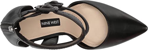 Sapato Tereza de couro feminino Nine West, preto, tamanho 8 M