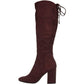 Sapatos femininos Kenneth Cole Reaction Corie Lace Borgonha, tamanho 7