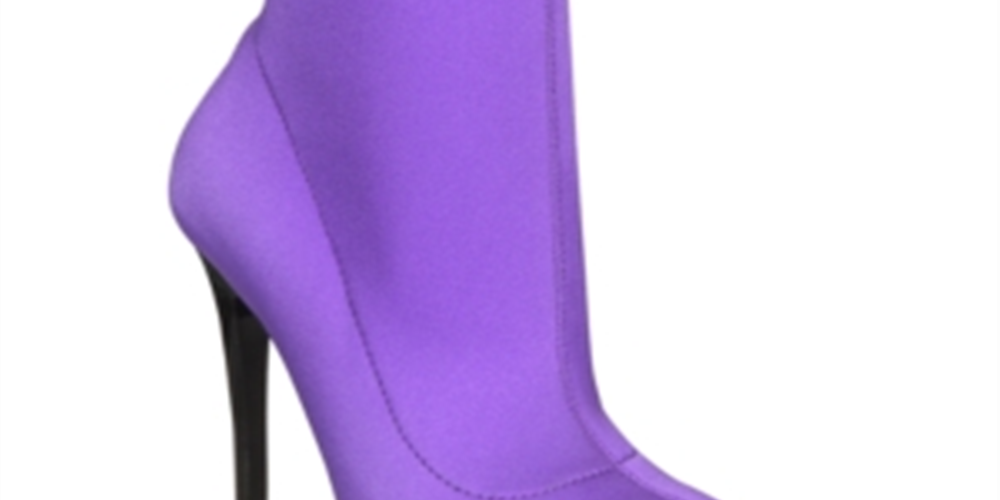 Botas femininas Call It Spring Hailassi bico fino cano médio roxas tamanho 8M