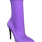 Bota feminina Call It Spring, meia cano curto, roxa, tamanho 8,5 B