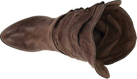 Bota feminina Carlos by Carlos Santana Paisley de cano médio, marrom, tamanho 10 M