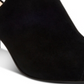 Sandália Alfani Feminina Floriss Camurça Peep Toe Casual com Tira no Tornozelo Preta Tamanho 8 M