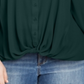 Camisa Inc Plus Twist-Front Verde Tamanho 2X