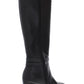 Giani Bernini Rozario Botas Femininas de Couro Fechadas Acima do Joelho, Pretas, Tamanho 8 M