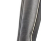 Giani Bernini Rozario Botas Femininas de Couro Fechadas Acima do Joelho, Pretas, Tamanho 8 M