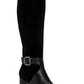 Botas de montaria altas Alfani Nelsonn de camurça sintética femininas, pretas, tamanho 7 M