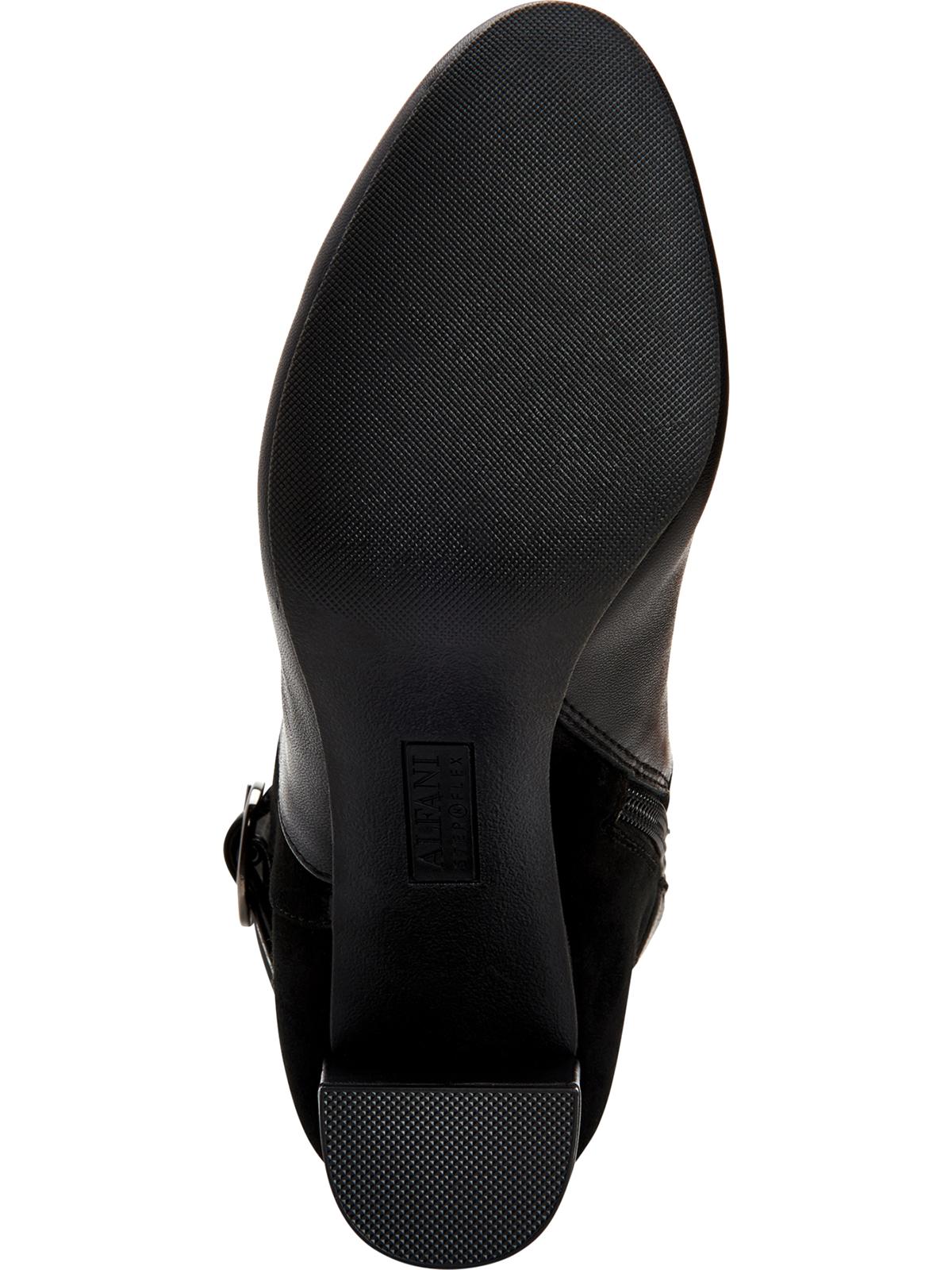 Botas de montaria altas Alfani Nelsonn de camurça sintética femininas, pretas, tamanho 7 M