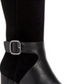 Botas de montaria altas Alfani Nelsonn de camurça sintética femininas, pretas, tamanho 7 M