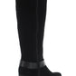 Botas altas de cano alto American Rag Tegan Suede femininas, pretas, tamanho 10 M