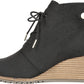 Bota feminina Dr. Scholl's Conquer Wedge preta, tamanho 8 M