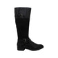 Botas femininas estilo &amp; co Ashliie com bico fechado e cano alto, pretas, tamanho 10M
