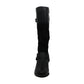 Botas femininas estilo &amp; co Ashliie com bico fechado e cano alto, pretas, tamanho 10M