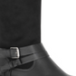 Botas femininas estilo &amp; co Ashliie com bico fechado e cano alto, pretas, tamanho 10M