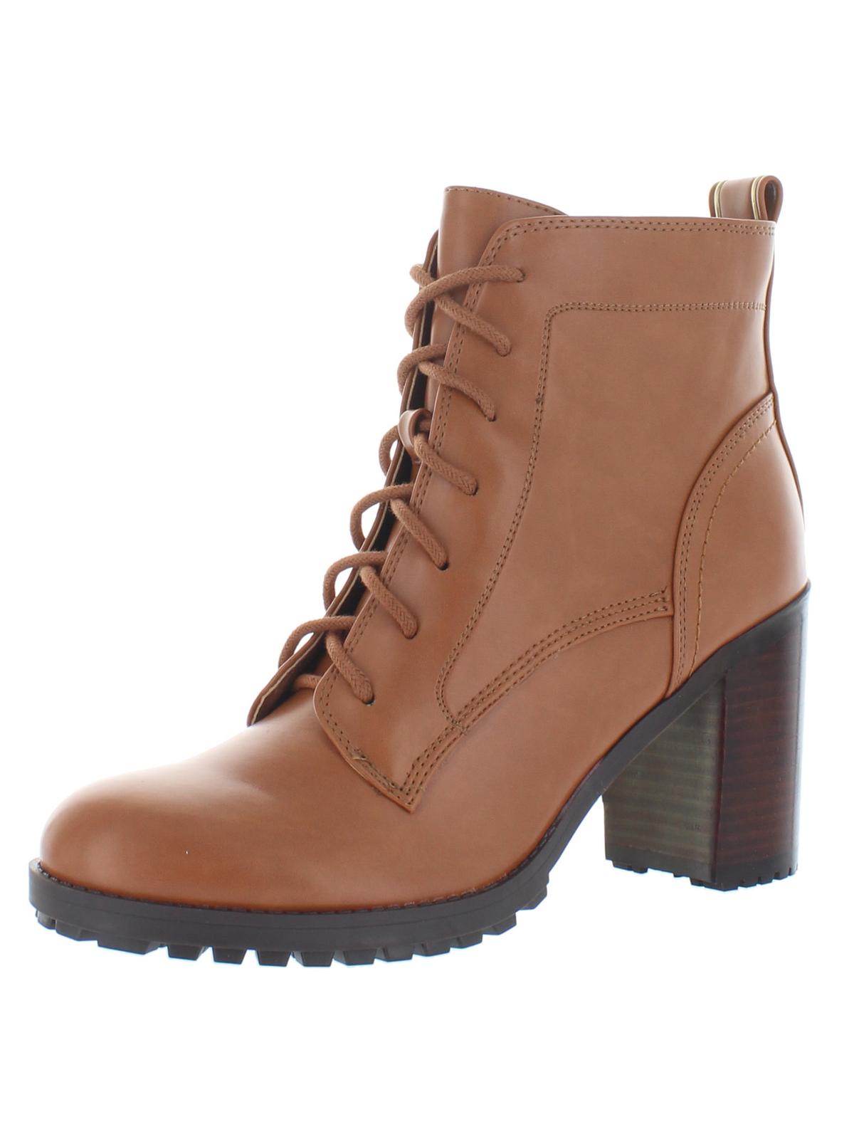 Tommy Hilfiger Sapatos Femininos Elyssa Botas Fechadas de Cano Curto Marrom Tamanho 9 M