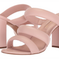 Avec Les Filles Sandália feminina de salto Mara rosa tamanho 9M