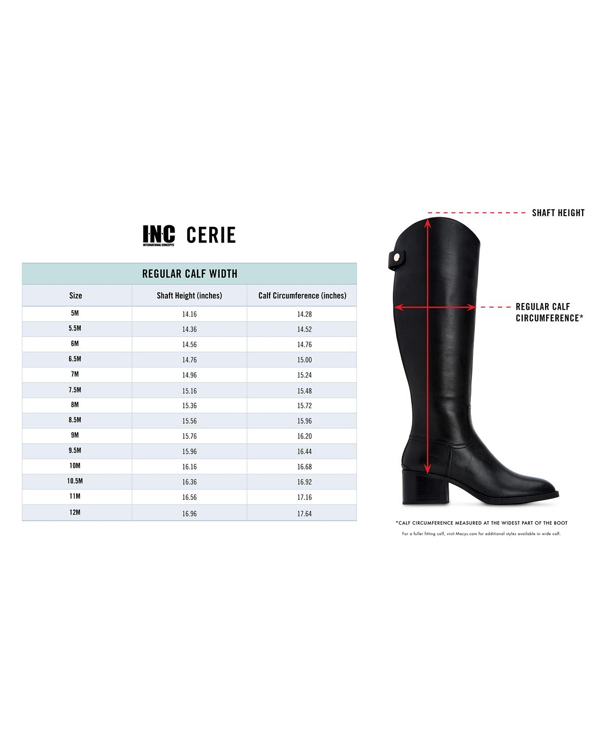 INC International Concepts Ceriel Fechado na Altura do Joelho para Clima Frio Marrom Tamanho 8M