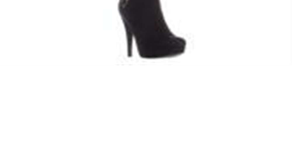 Botas femininas Guss de tecido com bico amendoado e acima do joelho, pretas, tamanho 8,5 M
