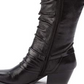 Botas femininas Bare Traps Roz Fabric Almond Toe até o joelho, tamanho 5 M, pretas