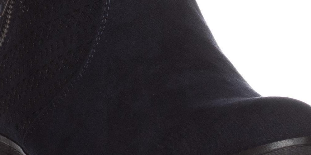 Botas femininas American Rag Abby de camurça sintética, pretas, tamanho 5,5 M