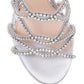 Sandália Jewel Badgley Mischka Feminina Champanhe Cetim Rosa Tamanho 8,5 M