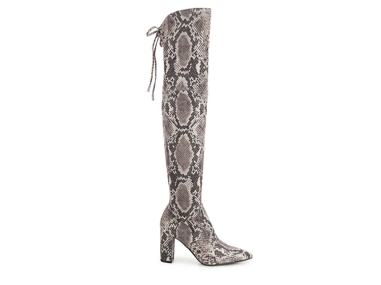 Botas femininas Marc Fisher Vany2 com bico amendoado e cano alto, para clima frio, cinza, tamanho 8 M