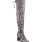 Botas femininas Marc Fisher Vany2 com bico amendoado e cano alto, para clima frio, cinza, tamanho 8 M