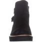 Botas femininas Naturalizer Aster Leather com bico fechado e cano curto, tamanho 9 W, pretas