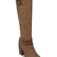 Botas femininas Guss Harson5 de cano alto, marrom, tamanho 9W-WC