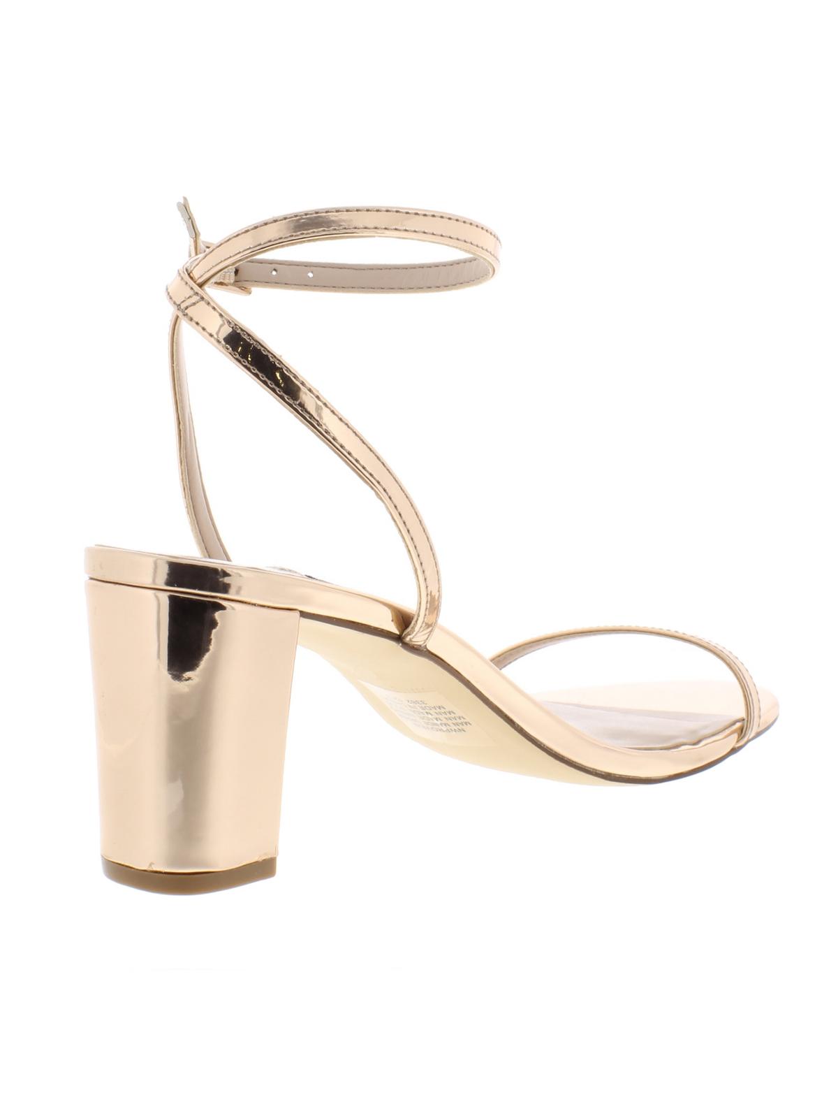Sandália feminina Nine West Provein salto bloco rosa sintético tamanho 6,5