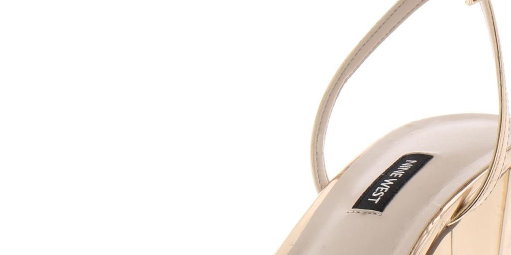 Sandália feminina Nine West Provein salto bloco rosa sintético tamanho 6,5