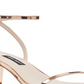 Sandália feminina Nine West Provein salto bloco rosa sintético tamanho 6,5