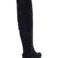 Botas femininas American Rag Adarra de cano alto, bico fechado, pretas, tamanho 9 M