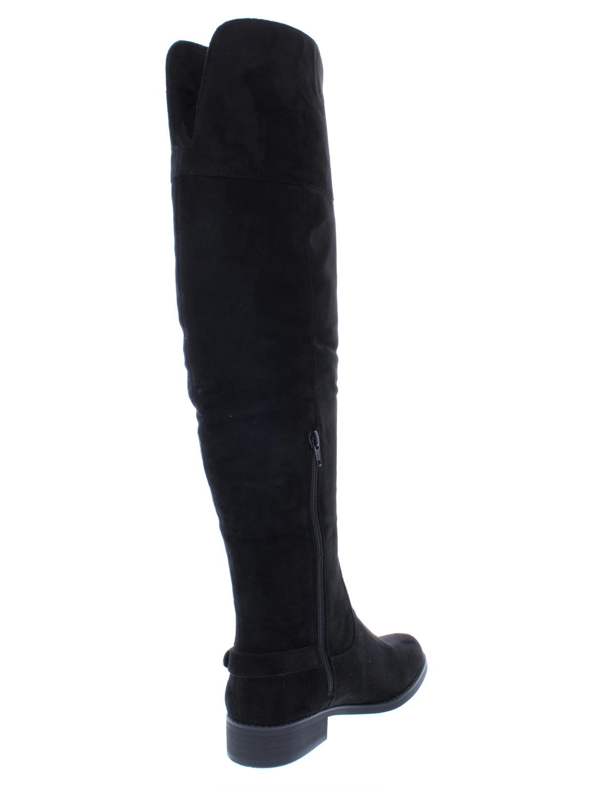 Botas femininas American Rag Adarra de cano alto, bico fechado, pretas, tamanho 9 M