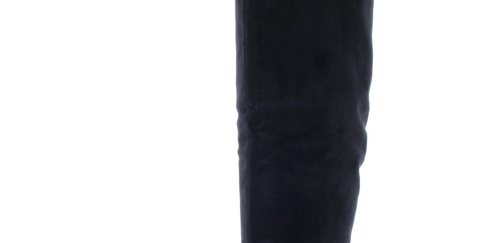 Botas femininas American Rag Adarra de cano alto, bico fechado, pretas, tamanho 9 M