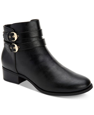 Botas femininas Charter Club Jaimee com bico fechado e cano curto - marrom, tamanho 6,5 M
