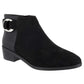Bota feminina Bella Vita Henley II Bootie, camurça preta, tamanho 9W