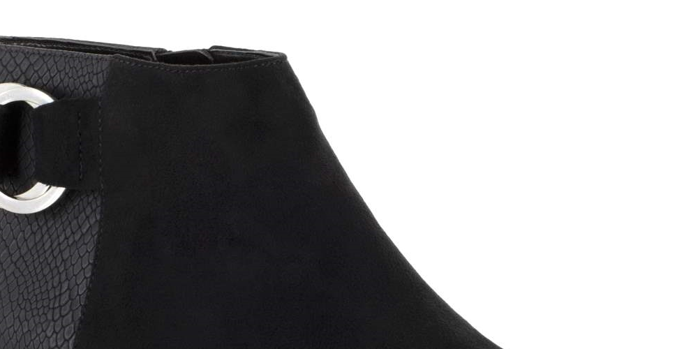 Bota feminina Bella Vita Henley II Bootie, camurça preta, tamanho 9W