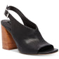 Sandália de salto Nasima feminina Steve Madden, preta, tamanho 9,5M