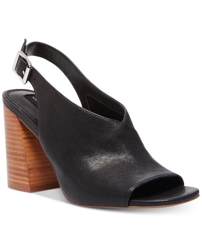 Sandália de salto Nasima feminina Steve Madden, preta, tamanho 9,5M