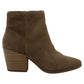 Botas femininas American Rag Eryn Suede bico fino na altura do tornozelo marrom tamanho 10 M