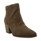 Botas femininas American Rag Eryn Suede bico fino na altura do tornozelo marrom tamanho 10 M
