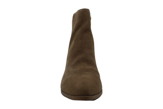 Botas femininas American Rag Eryn Suede bico fino na altura do tornozelo marrom tamanho 10 M